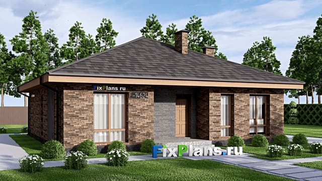 Одноэтажный дом F-14624