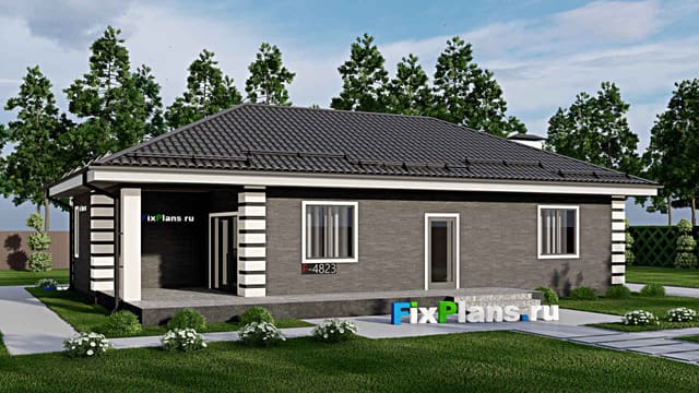 Одноэтажный дом F-4823